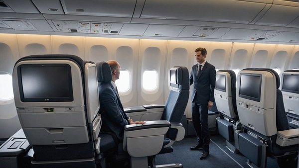 Difference between premium economy class and business class